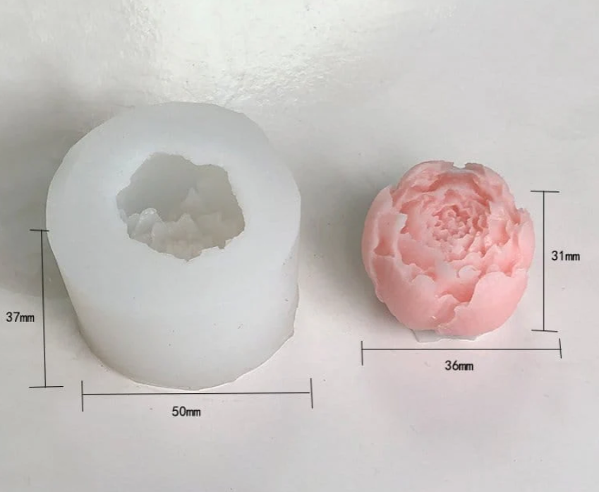 3D Rose Candle Handmade Mould