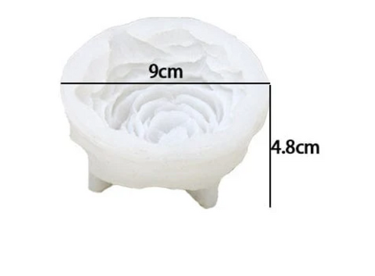 3D Flower Rose Candle Mould