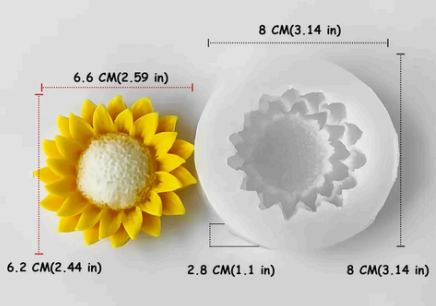 3D Sunflower Mould