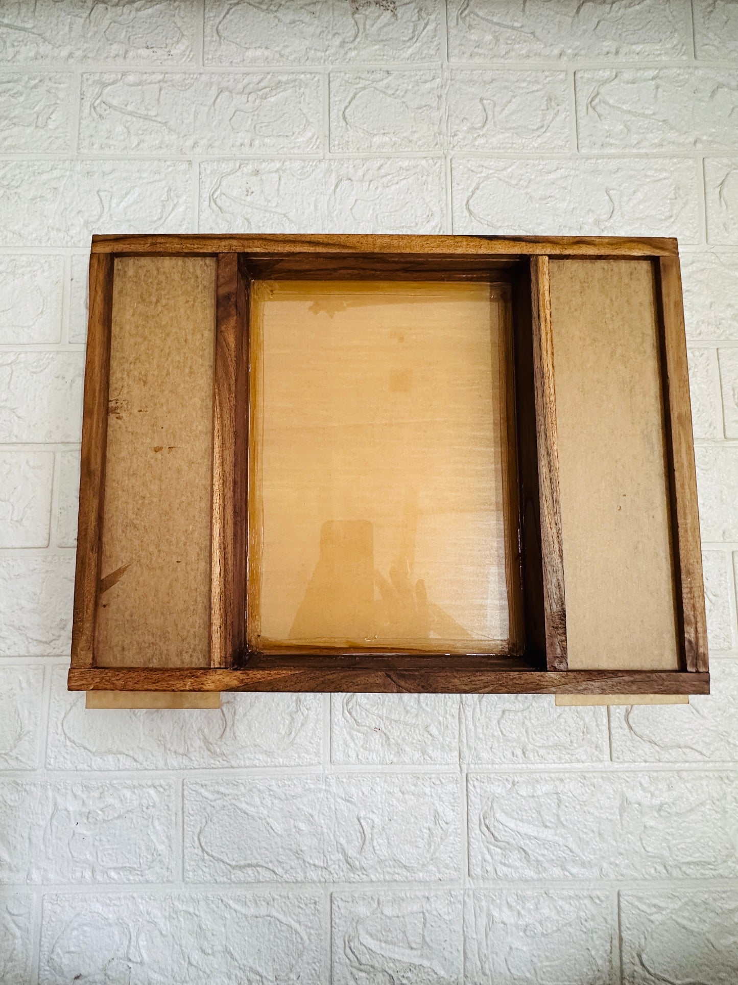 Wooden Varmala Frame with Acrylic lid (12*16)