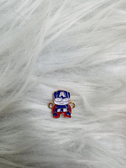 Resin rakhi captain america charm