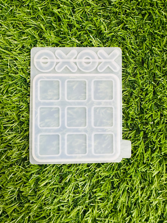 130X100MM Silicone Tic Tac-Toe Resin Mold