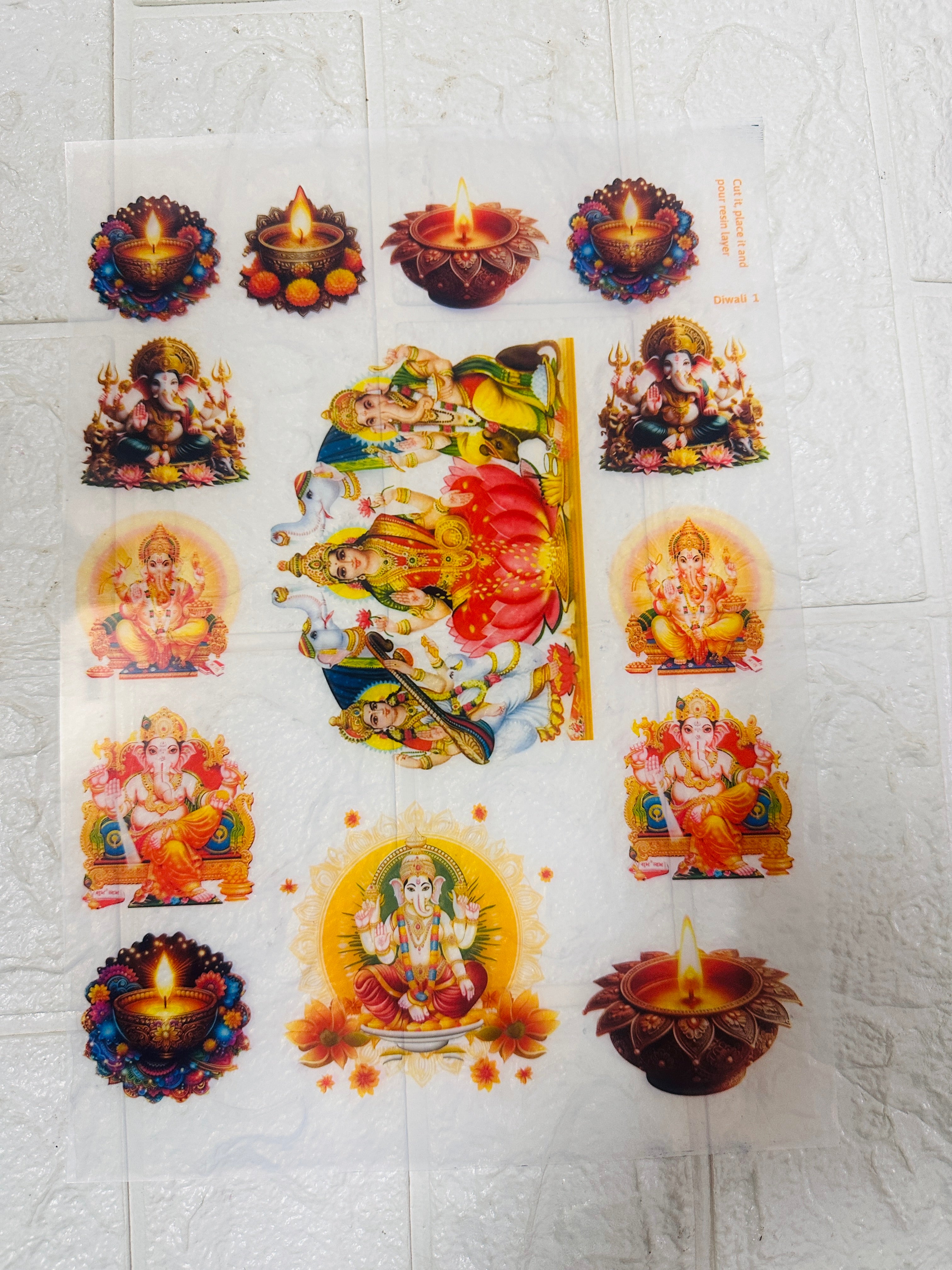 Diwali Color Insert sheet - Big A4 size – Jinalresinstudio