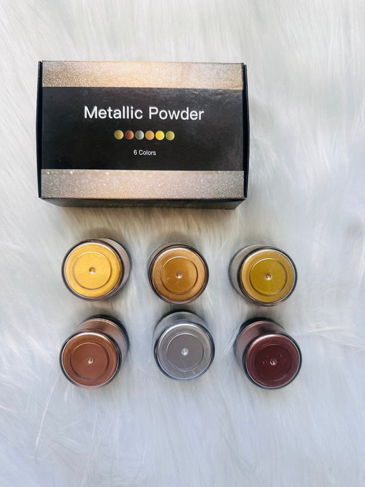 Premium Metallic Powder Set - 6 pc