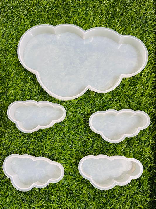 Cloud mould set of 5