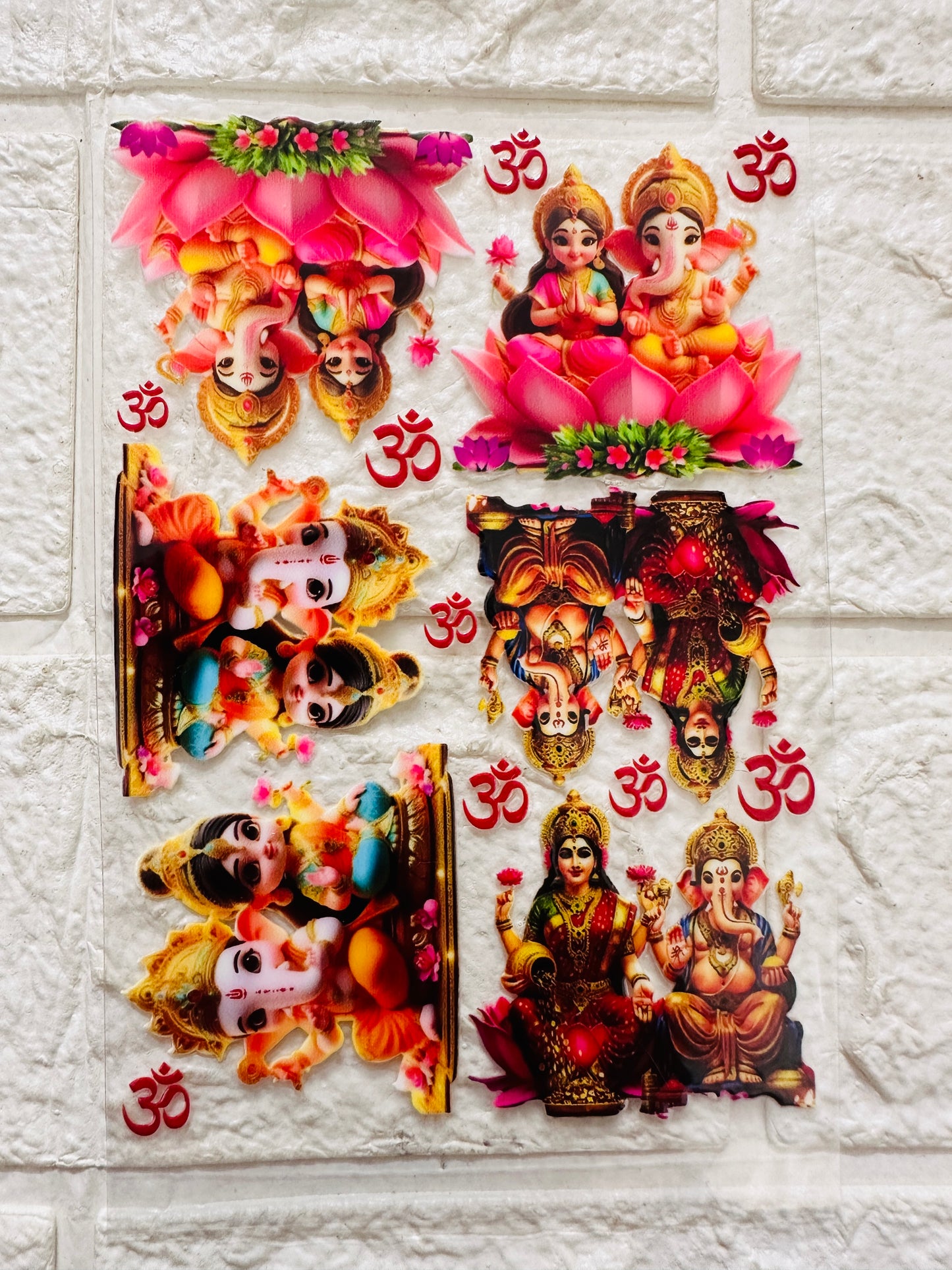 Ganpati Ji Lakshmi Ji UV dtf sticker 07