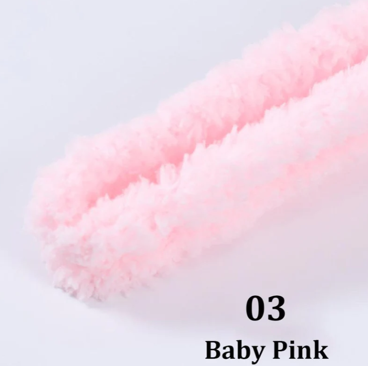 Coral Fleece Pipe Cleaner (Approx. 1 Meter)