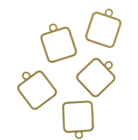 5 in 1 Gold Square Bezel Set