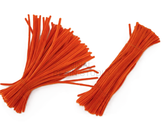 Burnt Orange Premium Pipe Cleaners 8MM