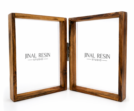 Varmala Teak wood door frame with acrylic base