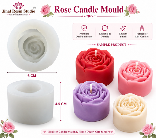 Rose Soap/Candle Mould IHM019