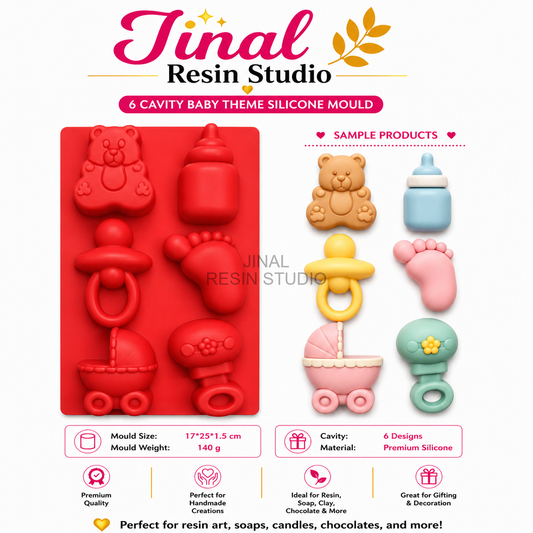 6 Cavity Baby Toy DIY Mould