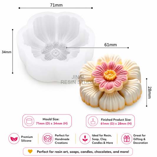 3D Flower Mould HM0047