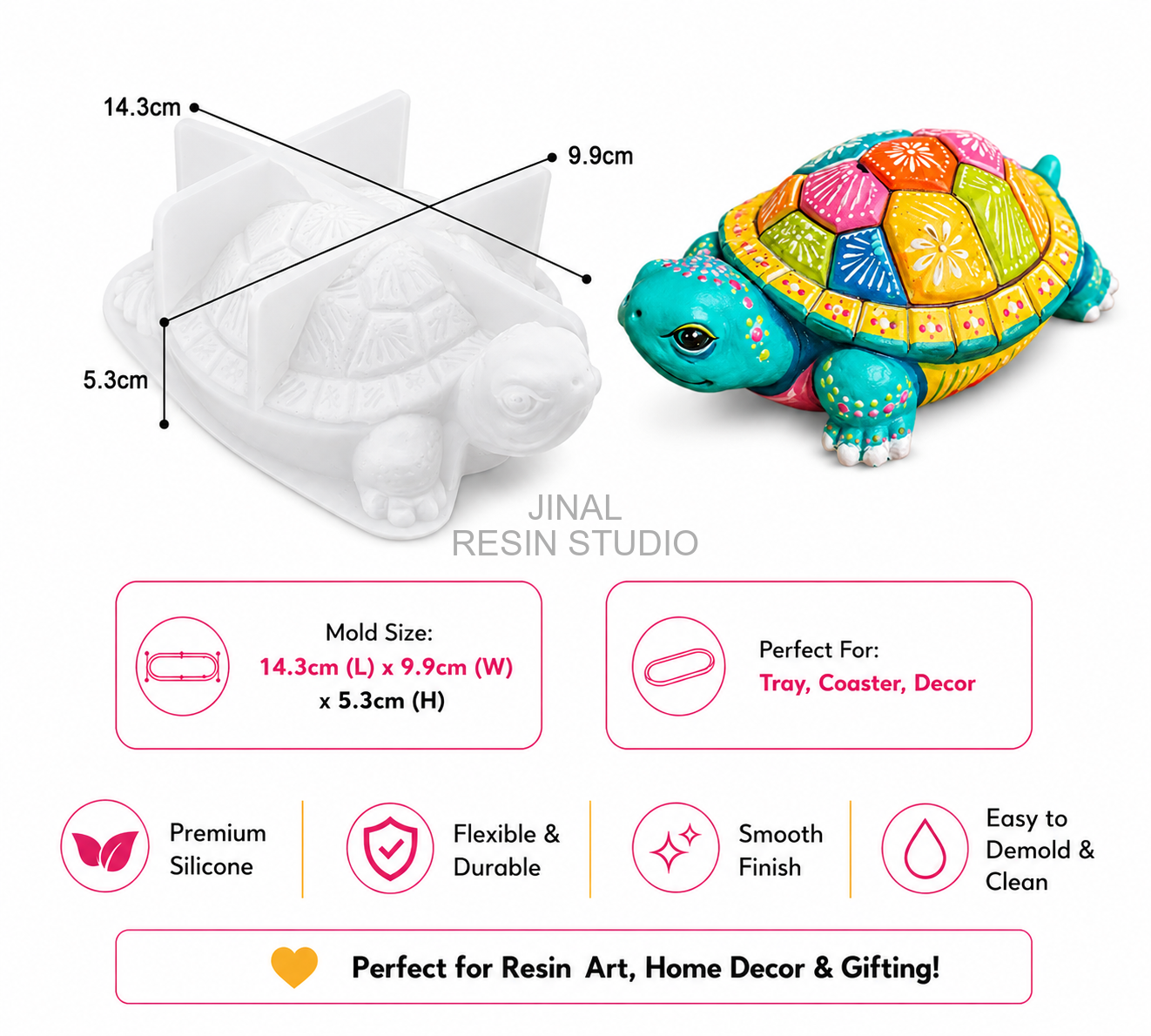 Big Turtle Silicone Mould
