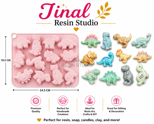 12 Cavity Dinosaur DIY Silicone Mould