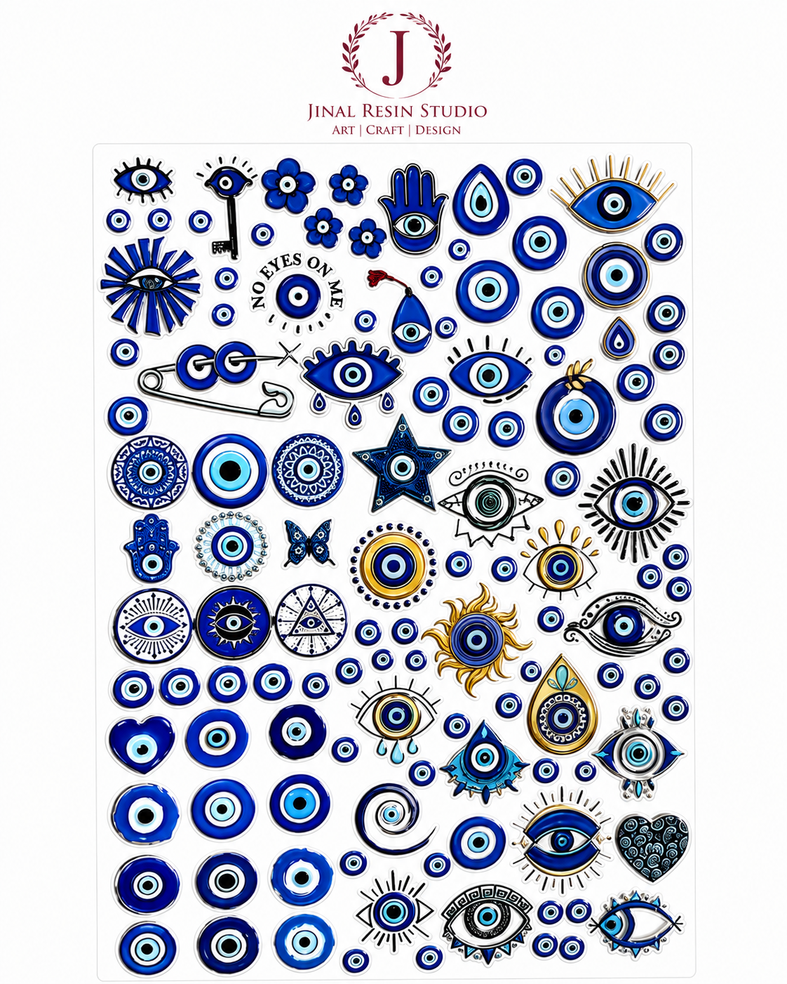 Evil EYE UV DTF Sticker A6 size