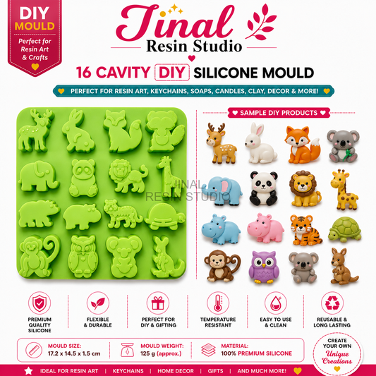 16 Cavity DIY Animal Silicone Mould
