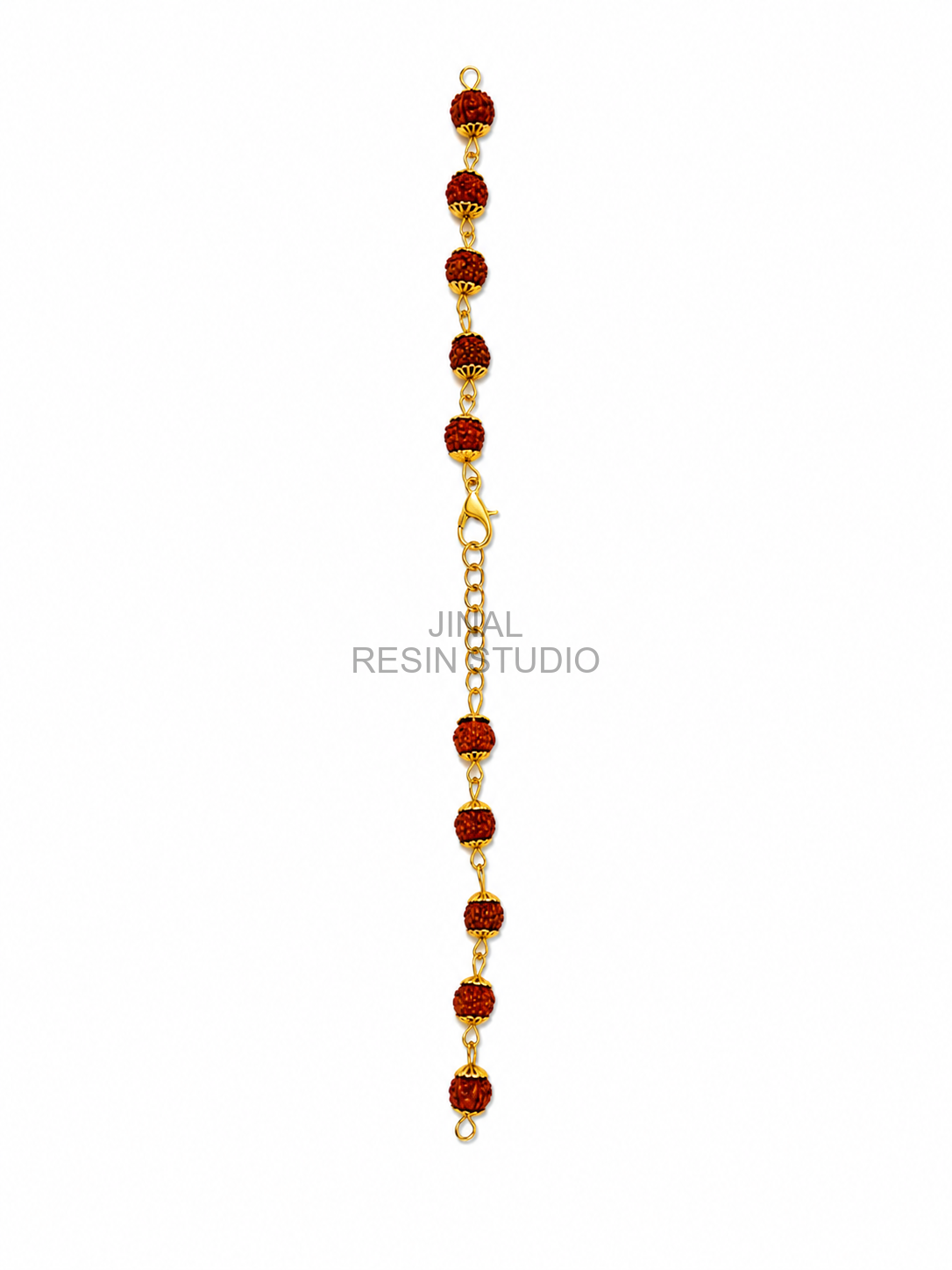Premium Rudraksha Rakhi Bracelet Chain 09