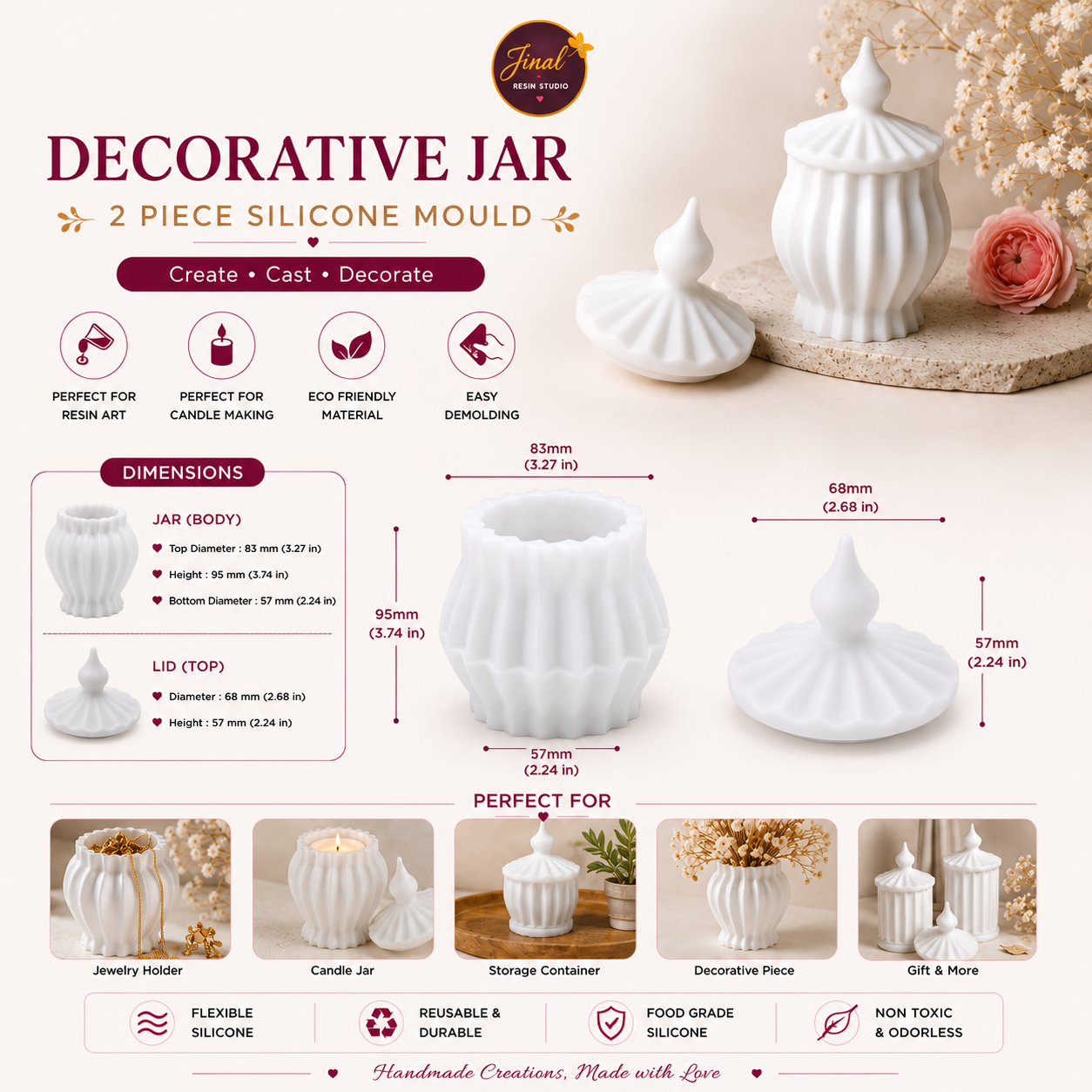 Vintage Jar Mould