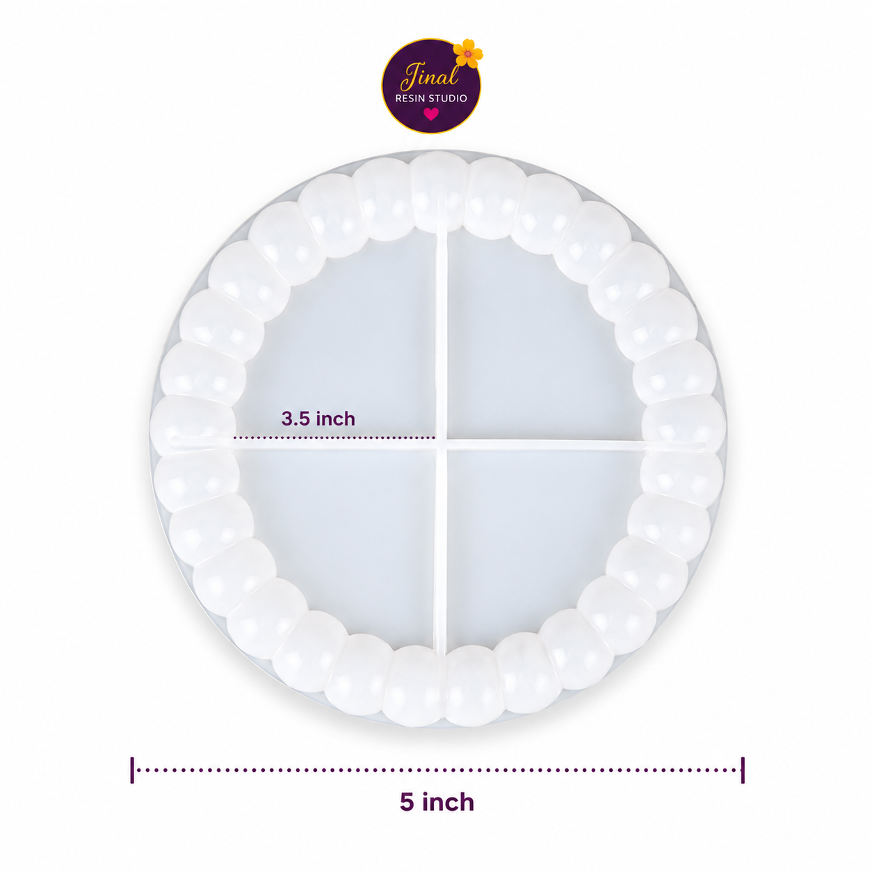 Round Bubble Trinket Tray Silicone Mould