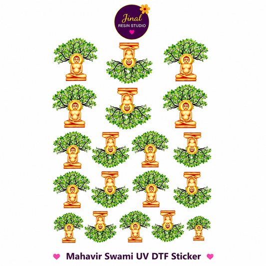 Mahavir Swami UV DTF Sticker