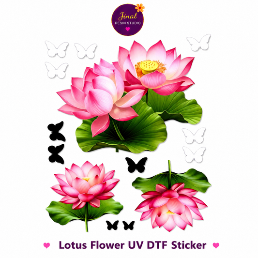Lotus Flower UV DTF Sticker