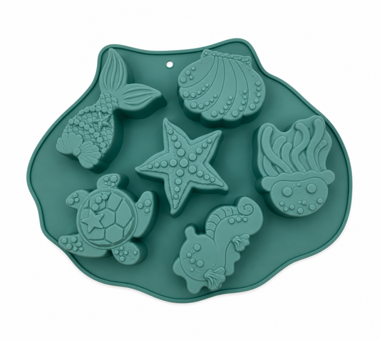 Ocean Animal ( Turtle, Sea Horse, Octopus, Shell, Mermaid) Mould