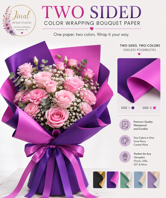 Two Sided Color Wrapping Bouquet paper