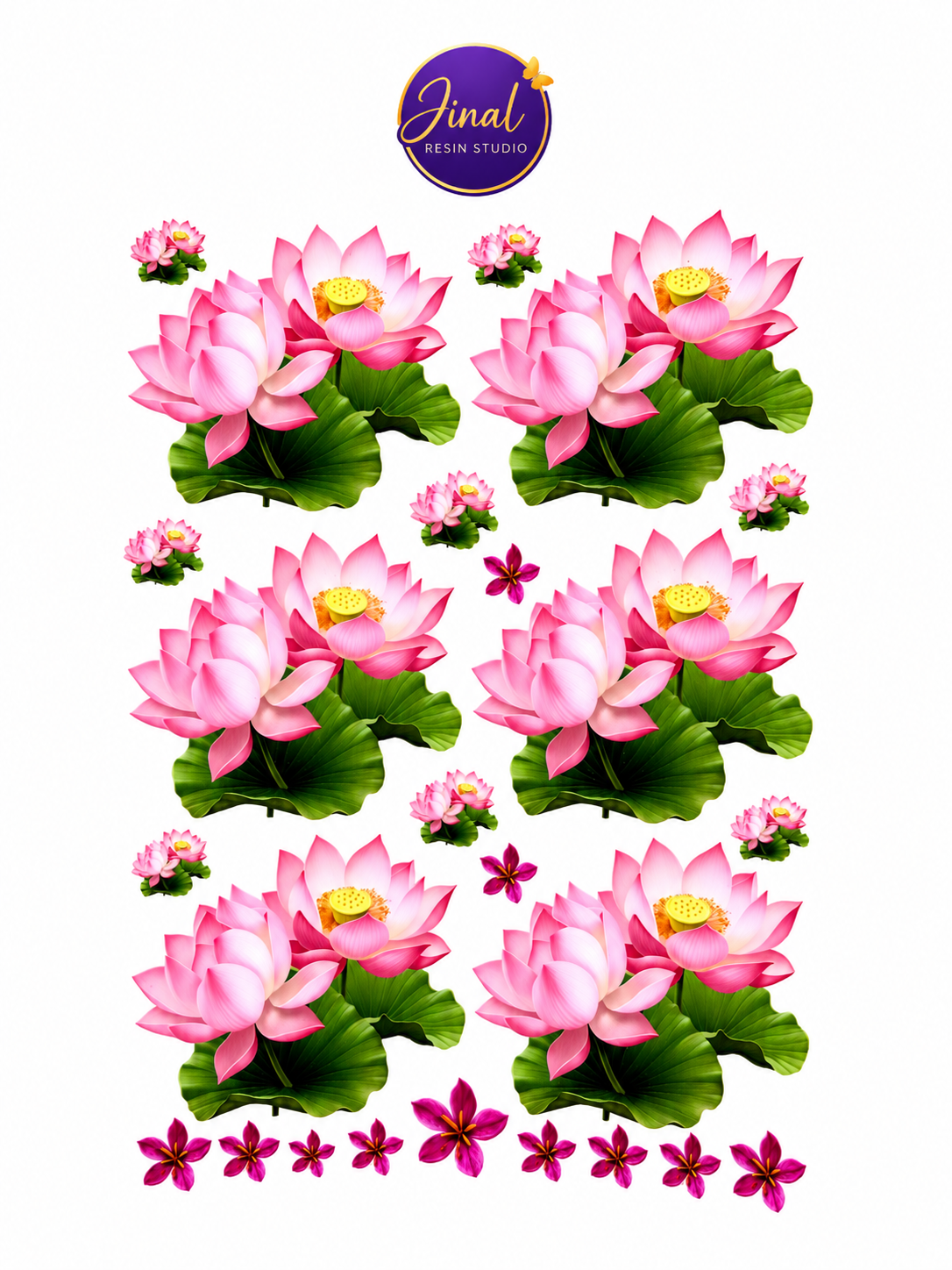 Lotus UV DTF Sticker