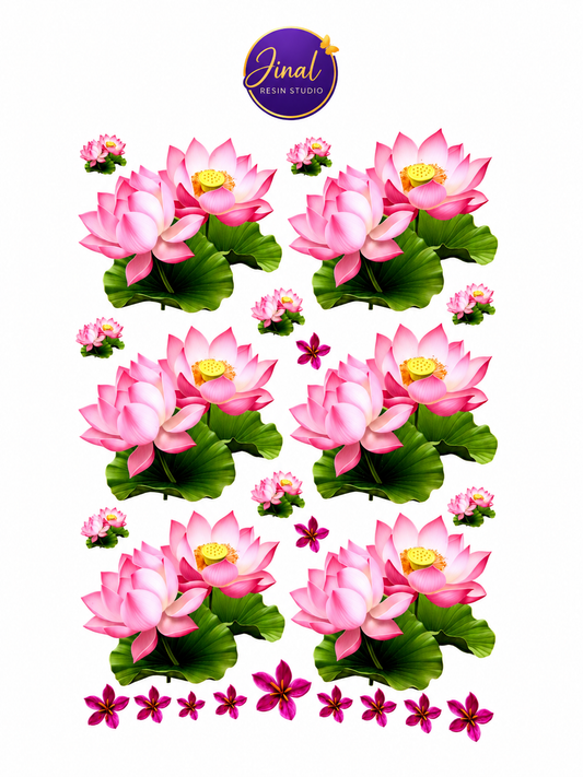 Lotus UV DTF Sticker