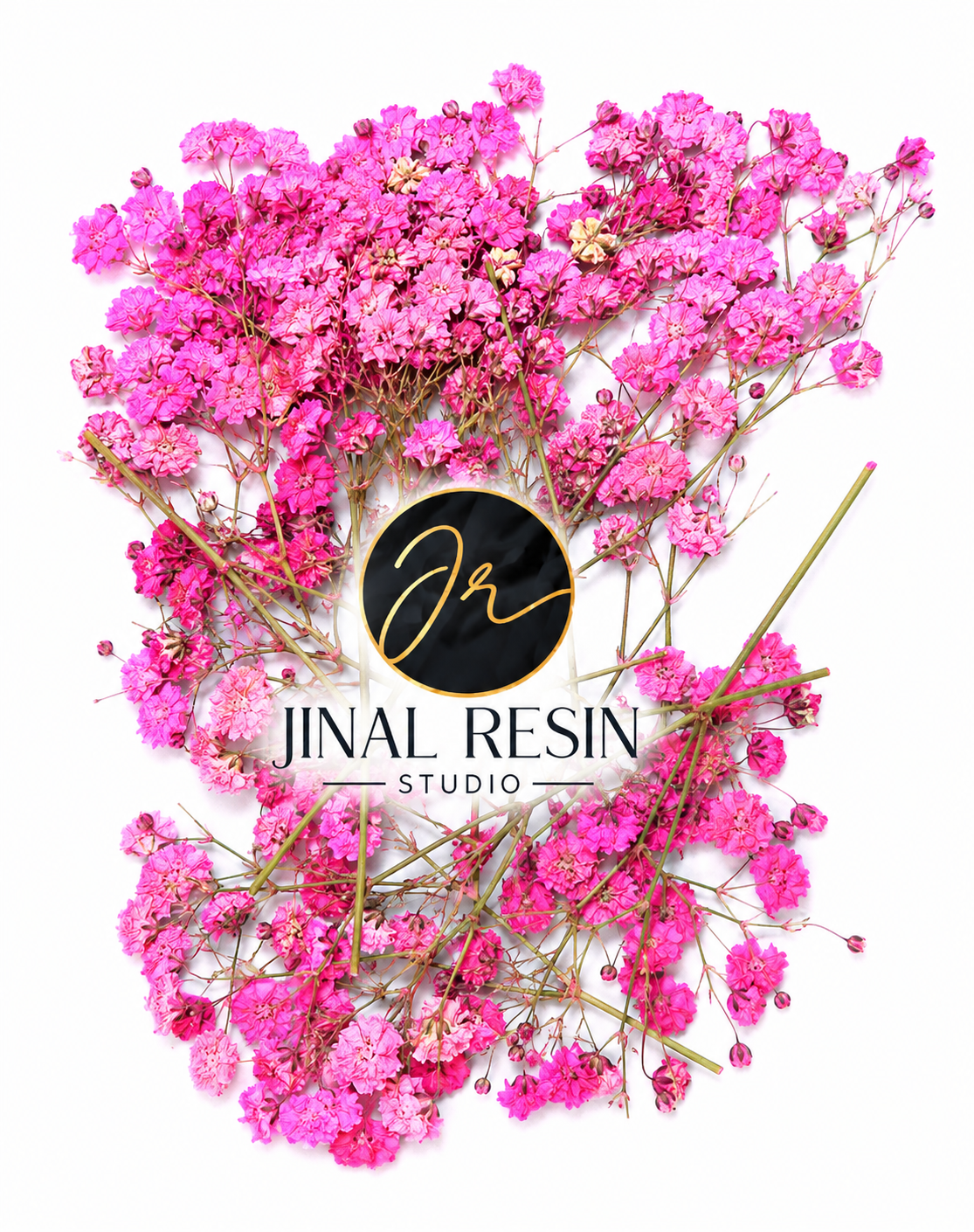 Dark Pink Baby Breath Pressed Flower
