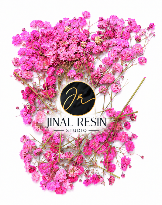 Dark Pink Baby Breath Pressed Flower
