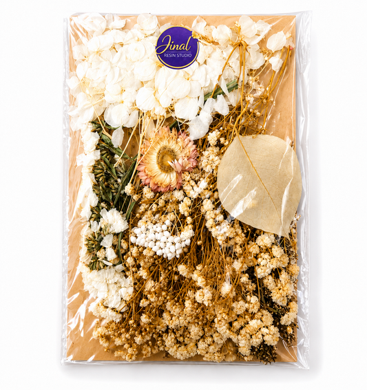 White Dry Flower Packet
