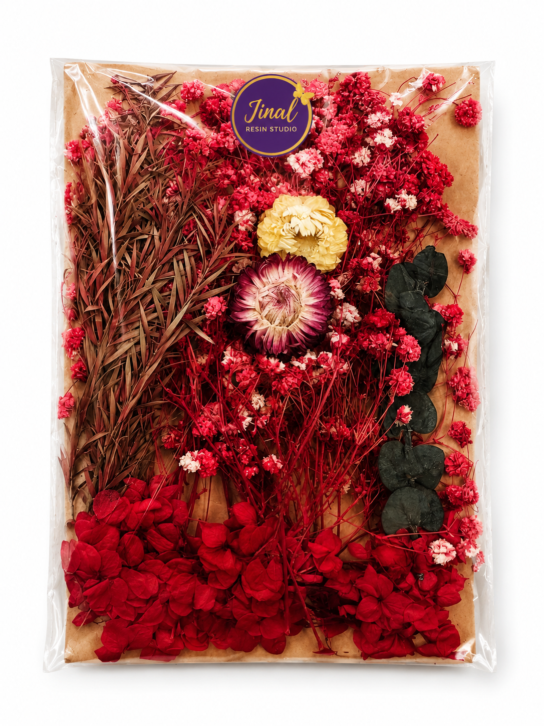 Red Dry Flower Packet