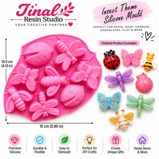 8-Cavity Insect DIY Mould