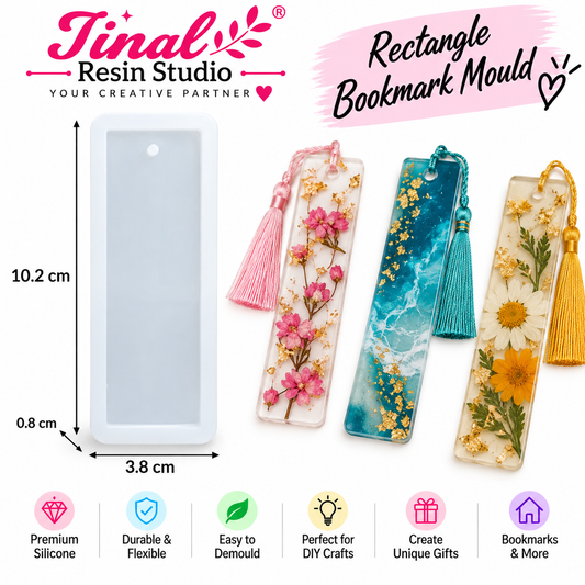4" Rectangle bookmark mould