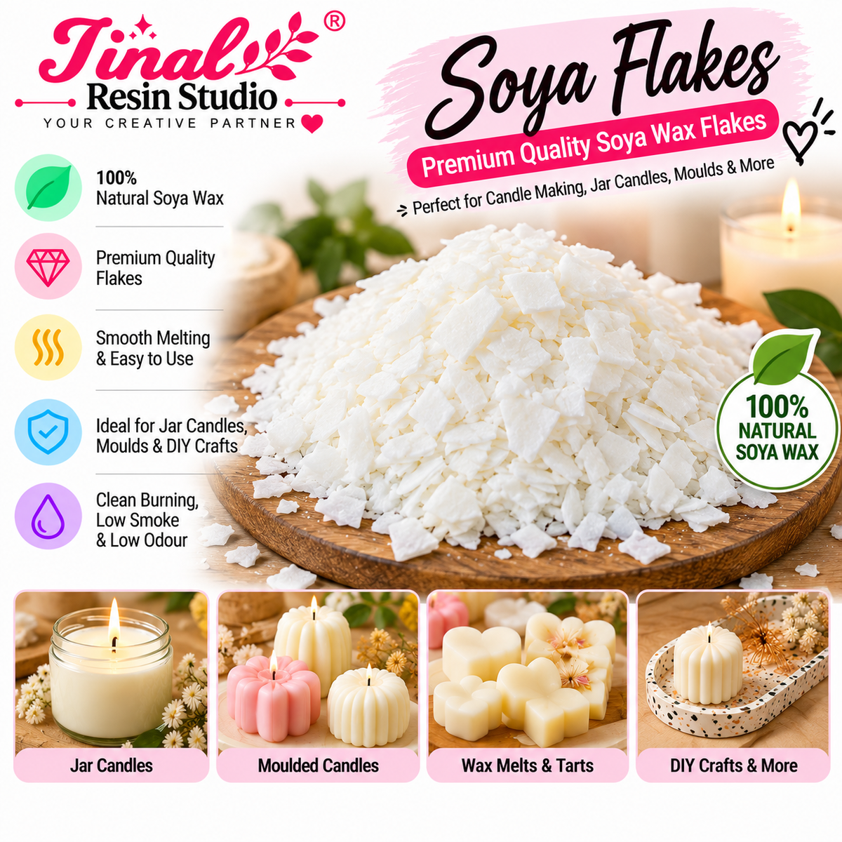 Premium Quality Soya flakes
