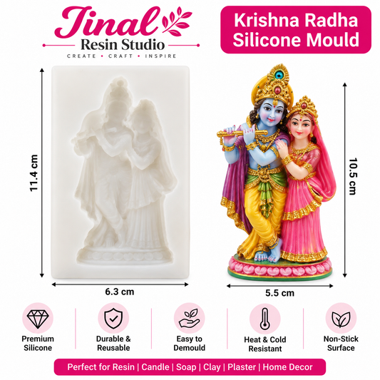 Radha Krishna Silicone Mould | Resin, Jesmonite & DIY Craft Mould