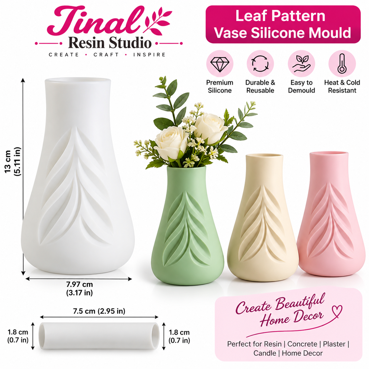 Leaf Pattern Vase Mould