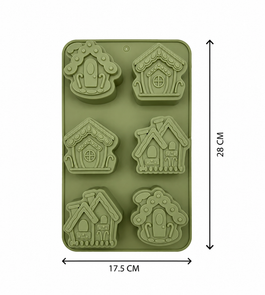 Mini Gingerbread House / Christmas Decor Silicone Mould