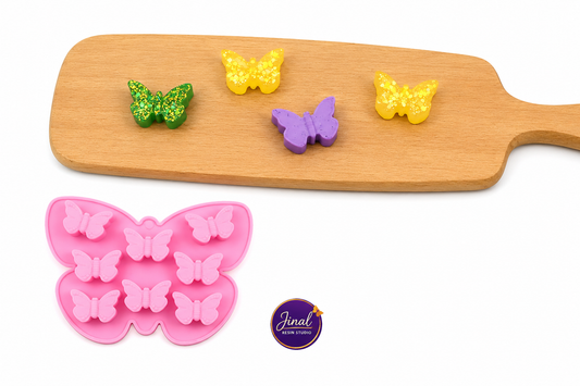 8 Cavity Butterfly Shaped Candy Mould for DIY Concrete Art, Resin Crafts, Soap Making & Cake Making Silicone Mould