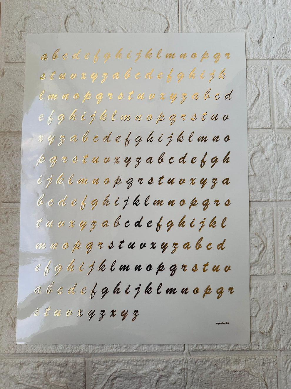 Abcd Alphabet Sticker Sheet – Jinalresinstudio