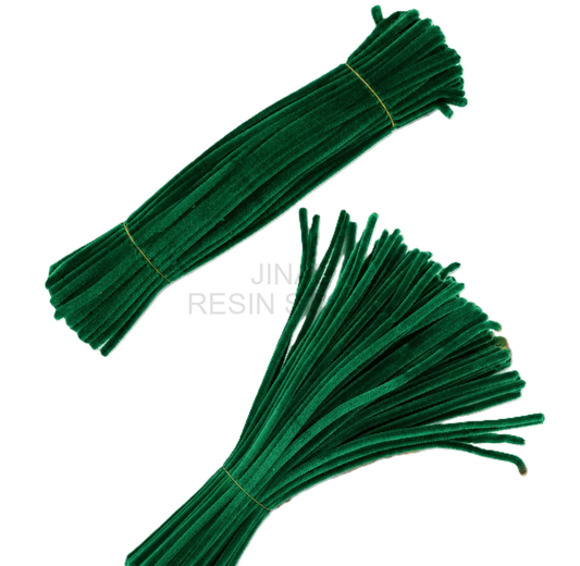 Dark Green Pipe Cleaners 8MM