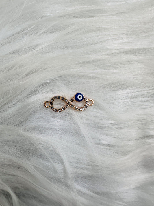 Resin charm infinity evil eye 04