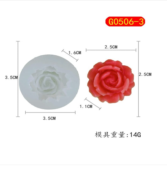 3D Pink Flower mould