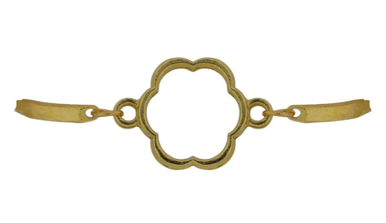 1Pc Flower Bracelet Bezels