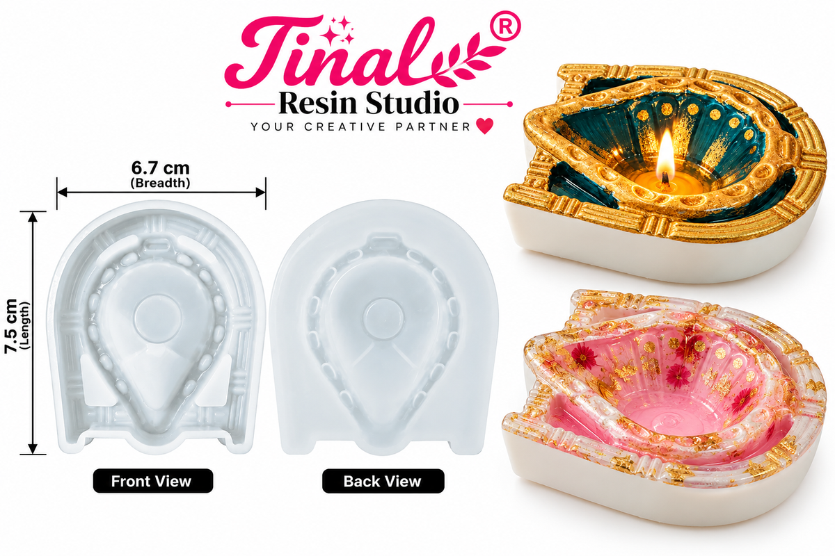 Traditional Diya Silicone Mould – Resin Art &amp; Candle Making