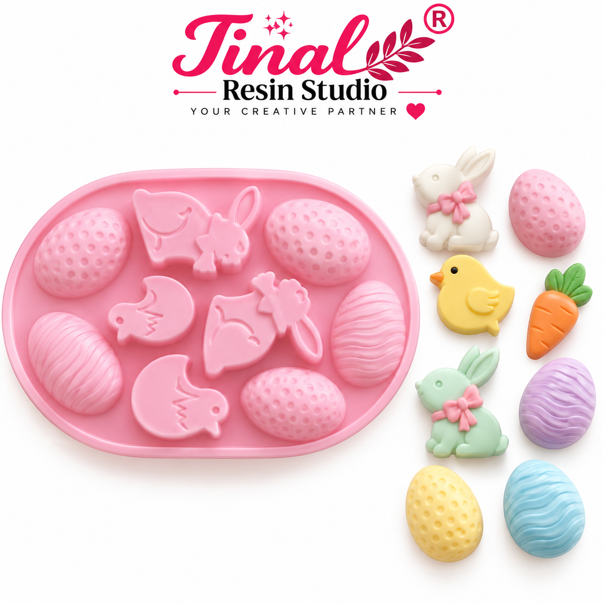 9 Cavity Mixed Fruit & Animal DIY Silicone Mould
