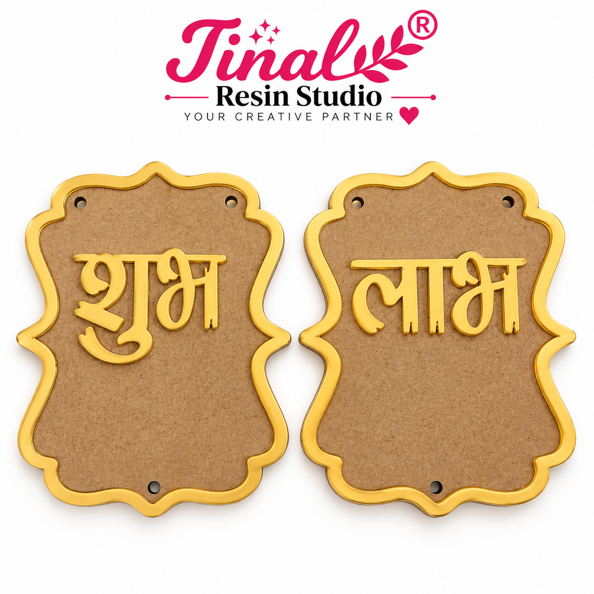 Shubh Labh Acrylic with MDF – Traditional Home Décor