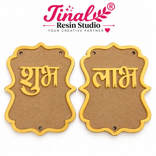 Shubh Labh Acrylic with MDF – Traditional Home Décor
